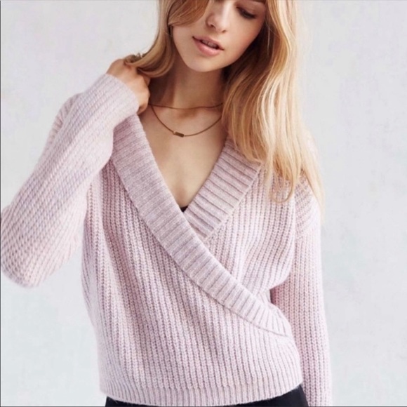 UO Kimchi Blue Wrap Sweater - Picture 1 of 5